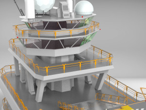 Sci fi landing platform 2 3D मॉडल