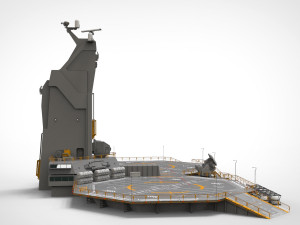 Sci-fi helipad 3D मॉडल