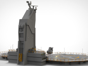 Sci-fi helipad 3D मॉडल