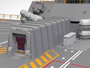 Sci-fi helipad 3D मॉडल