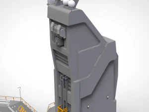 Sci-fi helipad 3D Model