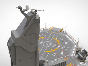 Sci-fi helipad 3D मॉडल