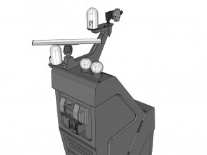 Sci-fi helipad 3D Model