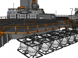 Sci-fi helipad 3D मॉडल