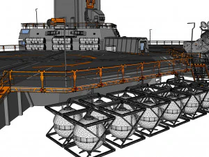 Sci-fi helipad 3D Model