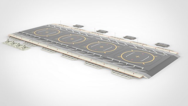 Sci-fi landing platform 1 3D मॉडल .c4d .max .obj .3ds .fbx .stl .blend 