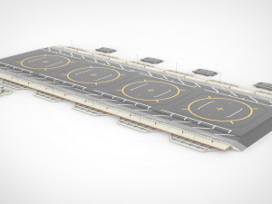 Sci-fi landing platform 1 3D मॉडल