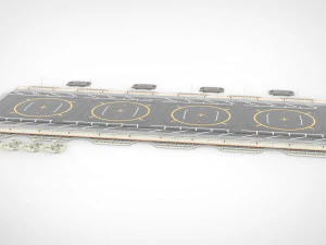 Sci-fi landing platform 1 3D Model