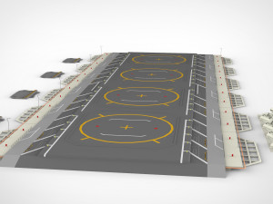Sci-fi landing platform 1 3D मॉडल