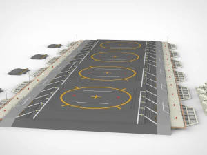 Sci-fi landing platform 1 3D Model