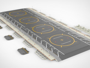 Sci-fi landing platform 1 3D मॉडल
