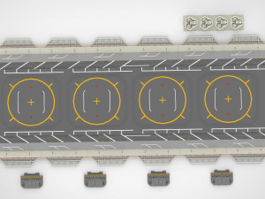 Sci-fi landing platform 1 3D मॉडल
