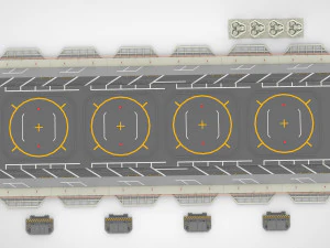 Sci-fi landing platform 1 3D Model