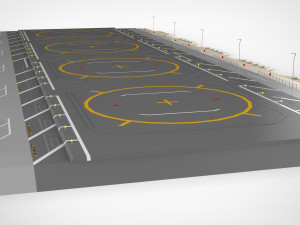 Sci-fi landing platform 1 3D मॉडल