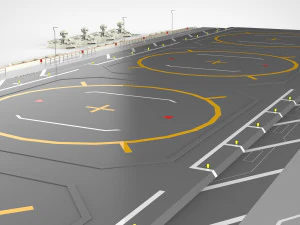 Sci-fi landing platform 1 3D Model