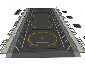 Sci-fi landing platform 1 3D मॉडल