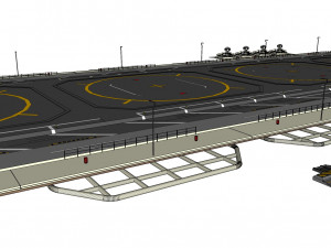 Sci-fi landing platform 1 3D मॉडल