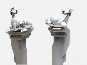 Sci-fi landing platform 3 3D Model