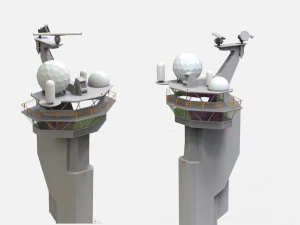 Sci-fi landing platform 3 3D Model