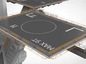 Sci-fi landing platform 3 3D Model