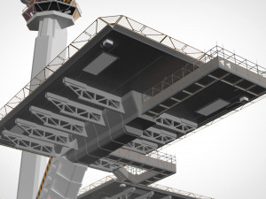 Sci-fi landing platform 3 3D Model
