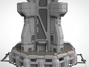 Sci-fi landing platform 3 3D Model