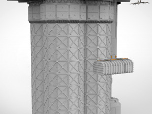 Sci-fi landing platform 3 3D Model