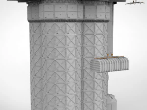 Sci-fi landing platform 3 3D Model