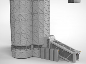Sci-fi landing platform 3 3D Model