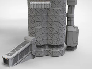 Sci-fi landing platform 3 3D Model