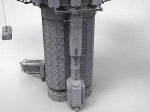 Sci-fi landing platform 3 3D Model