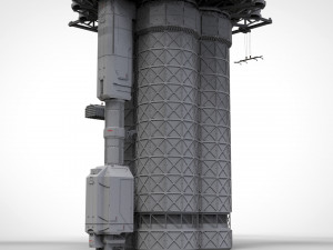 Sci-fi landing platform 3 3D Model
