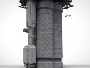 Sci-fi landing platform 3 3D Model