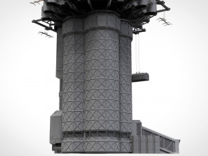 Sci-fi landing platform 3 3D Model