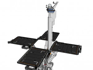 Sci-fi landing platform 3 3D Model
