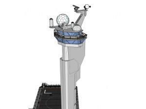 Sci-fi landing platform 3 3D Model