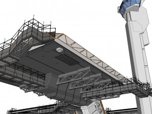 Sci-fi landing platform 3 3D Model