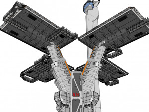 Sci-fi landing platform 3 3D Model