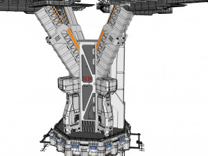 Sci-fi landing platform 3 3D Model