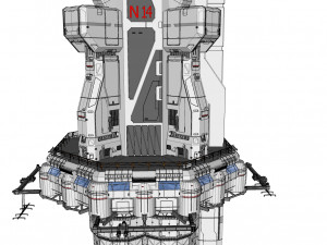 Sci-fi landing platform 3 3D Model