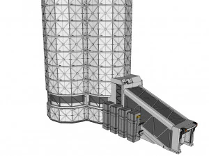 Sci-fi landing platform 3 3D Model