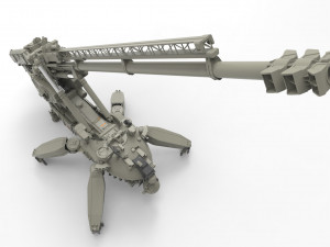 Sci fi cannon 380mm 3D Model