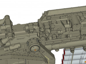 Sci fi cannon 380mm 3D Model