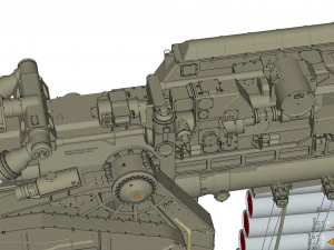 Sci fi cannon 380mm 3D Model