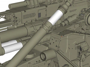 Sci fi cannon 380mm 3D Model