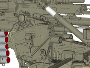 Sci fi cannon 380mm 3D Model
