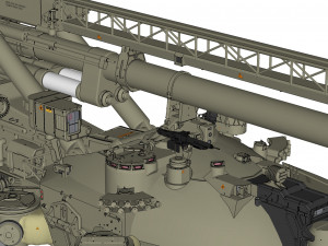 Sci fi cannon 380mm 3D Model