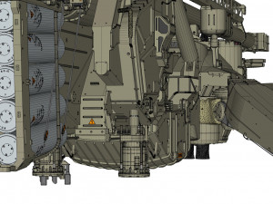 Sci fi cannon 380mm 3D Model