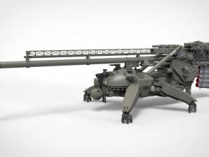 Sci fi cannon 380mm 3D मॉडल