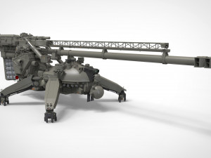Sci fi cannon 380mm 3D Model